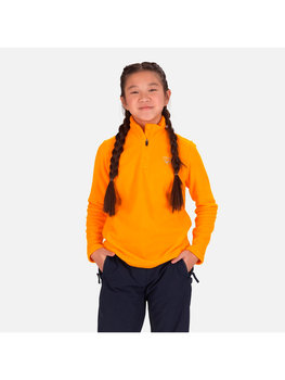 Polar sportowy Narciarski Dla Dzieci Rossignol Girl 1/2 Zip Fleece Pomarańczowy - Rossignol