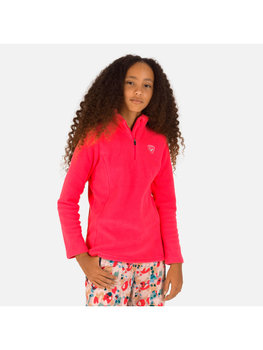 Polar sportowy Narciarski Dla Dzieci Rossignol Girl 1/2 Zip Fleece Różowy - Rossignol