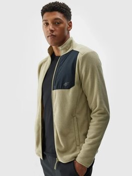 Polar ze stójką regular męski 4F 4FWAW24TFLEM250-44S Zielony - 4F