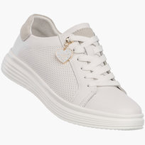 Półbuty Damskie Buty Skórzane Sneskersy z zawieszką Białe Filippo DP6860/26 WH Biały 36 FILIPPO