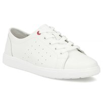 Półbuty damskie całe białe Filippo DP7556 sneakersy skórzane sznurowane41-38 FILIPPO