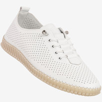Półbuty Damskie Skórzane Buty Eleganckie Filippo Białe DP6140/26WH Biały 41 FILIPPO