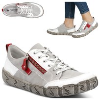 Półbuty Damskie Skórzane RIEKER L0302 Białe Sneakersy Sportowe Wsuwane Półbuty Damskie Skórzane 40 RIEKER L0302 Białe Sneakersy Sportowe Wsuwane Rieker