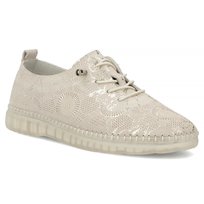 Półbuty damskie sneakersy złote Filippo DP7810 buty skórzane wygodne-38 FILIPPO
