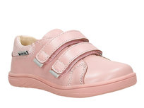Półbuty dla dziewczynki barefoot Bartek 8600358 buty skórzane na rzepy31-25