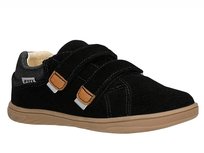 Półbuty dziecięce Bartek 8600361 skórzane zamszowe barefoot czarne-28