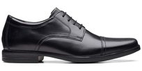 Półbuty męskie Clarks Howard Cap czarne 44 Clarks