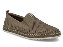 Półbuty męskie Rieker B5286-25 mokasyny brązowe skórzane wsuwane ażurowe-45