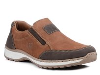 Półbuty męskie skórzane wsuwane Rieker 03354-24-42