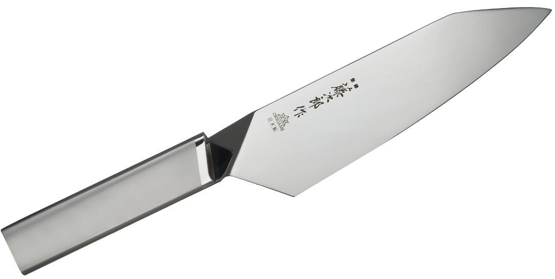 Polerowany nóż Santoku TOJIRO Origami, 16,5 cm