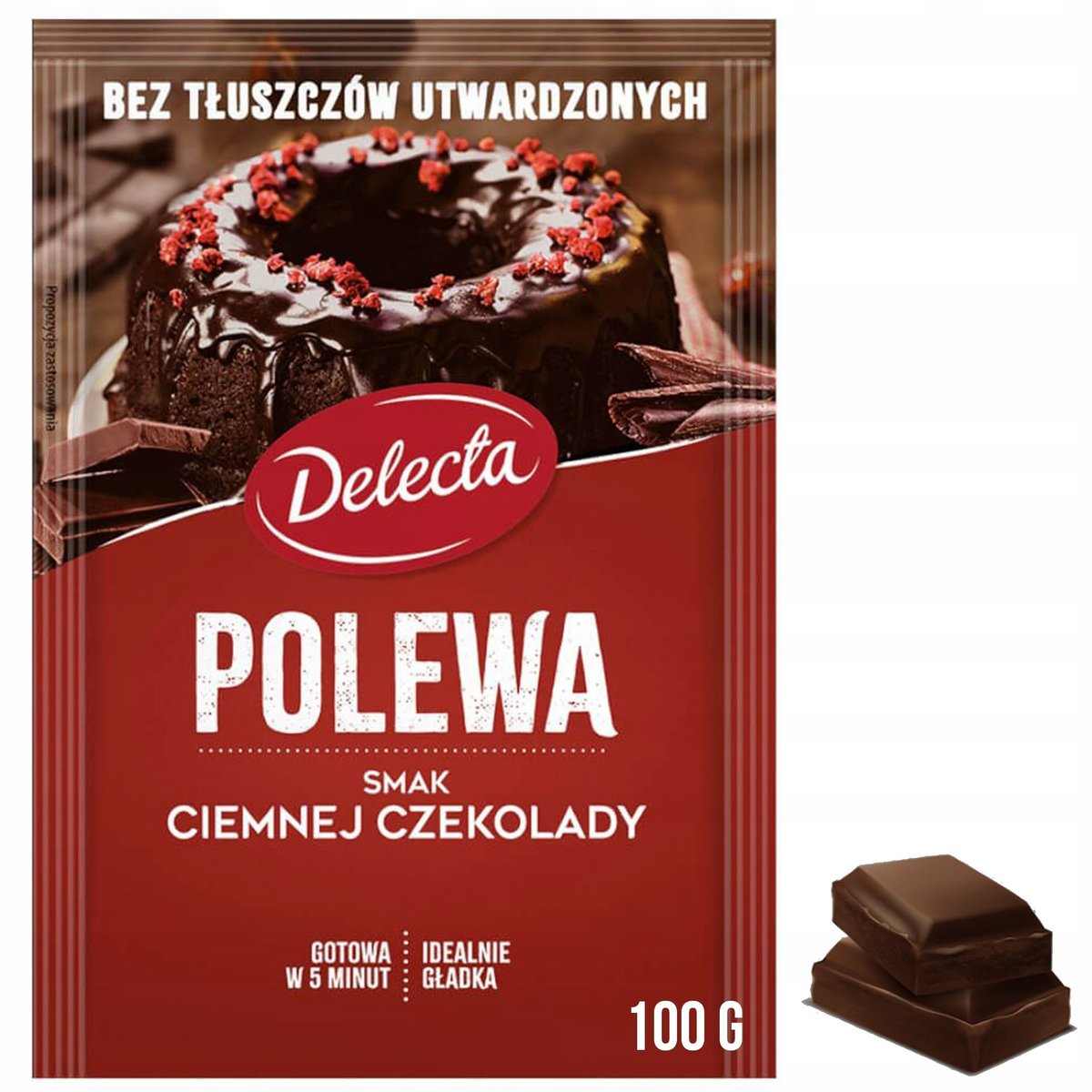 Empik Polewa ciemna czekoladowa do ciast i deserów 100 g