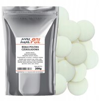 POLEWA CZEKOLADOWA BIAŁA 200g Do rozpuszczania Krążki do deserów Kol-Pol