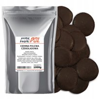 POLEWA CZEKOLADOWA CIEMNA 1kg Do rozpuszczania Krążki do deserów Kol-Pol