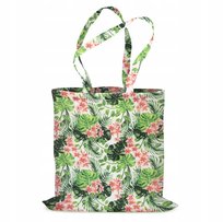 POLIESTROWA TORBA ZAKUPOWA 38x42 cm PLUMERIA na LAPTOPA BUTY Monstery