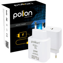 POLION USB-C 20W | Szybka sieciowa ładowarka do telefonu, tabletu | PD QC