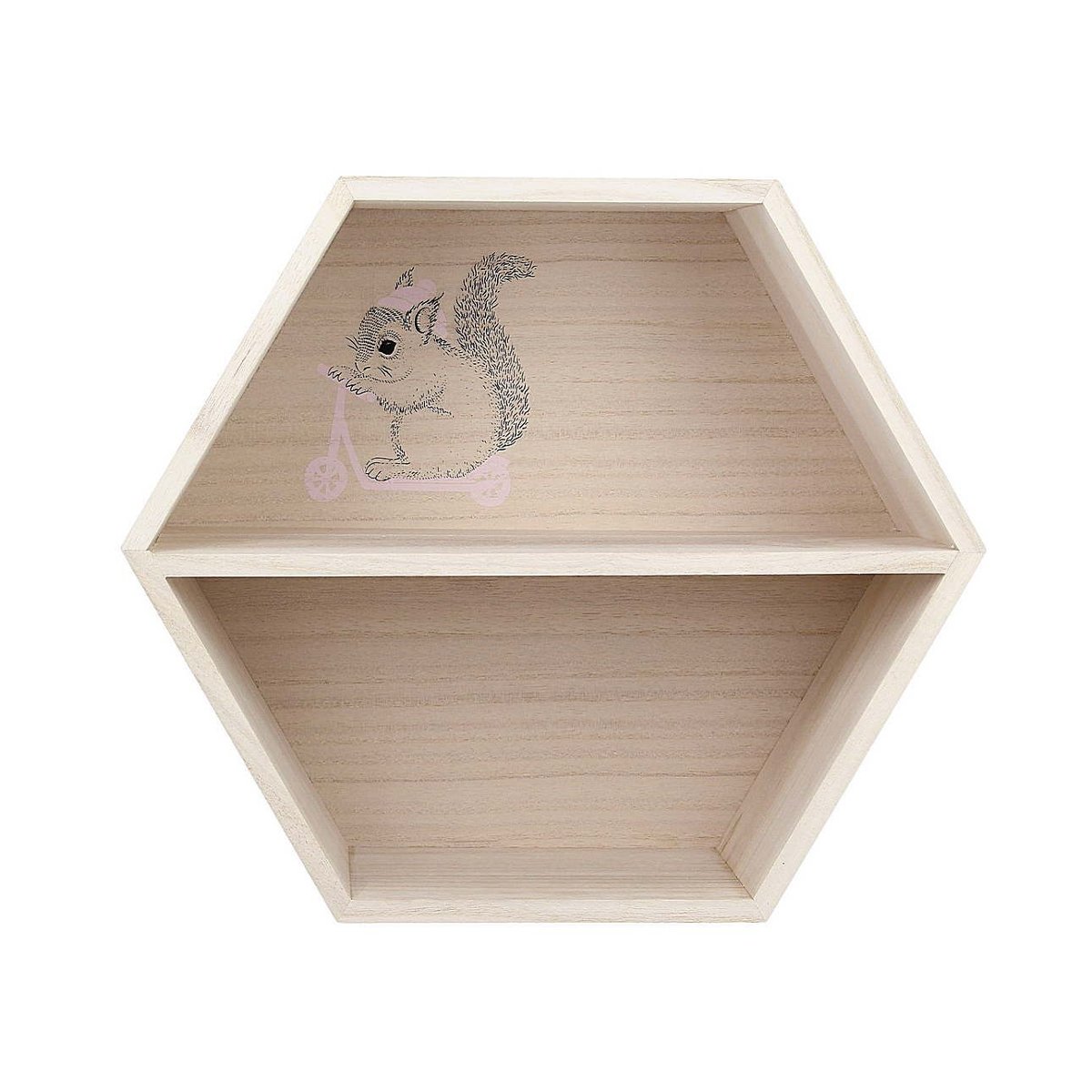 Półka Hexagon pink 26cm, 30x14x26cm