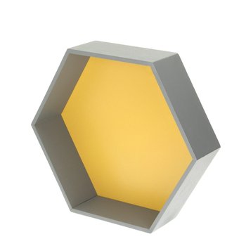 Półka Honeycomb yellow 45x35x15cm, 45x35x15cm - Yellow Tipi