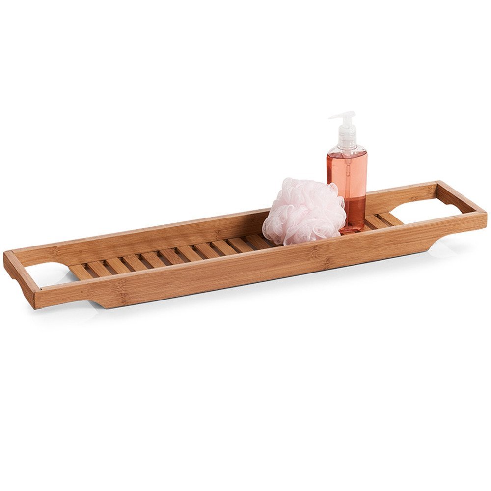 Półka łazienkowa na wannę ZELLER Bamboo Spa, brązowa, 5x15x70 cm