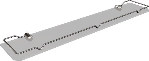 Półka łazienkowa szklana z ramką 60 cm ANDEX Classic 050/60/CC chrom