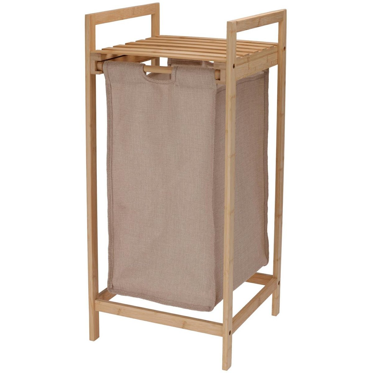 Bathroom Solutions Bathroom Solutions Półka Łazienkowa Z Koszem Na Pranie H73x33x33 Cm