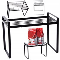 PÓŁKA METALOWA JEDNOPOZIOMOWA NA BLAT KUCHNI ORGANIZER KUCHENNY STOJAK LOFT