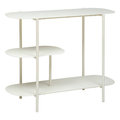 Półka na książki biała stojąca HAJA, 3 półki, 90 x 32 x 70 cm - JJA SAS