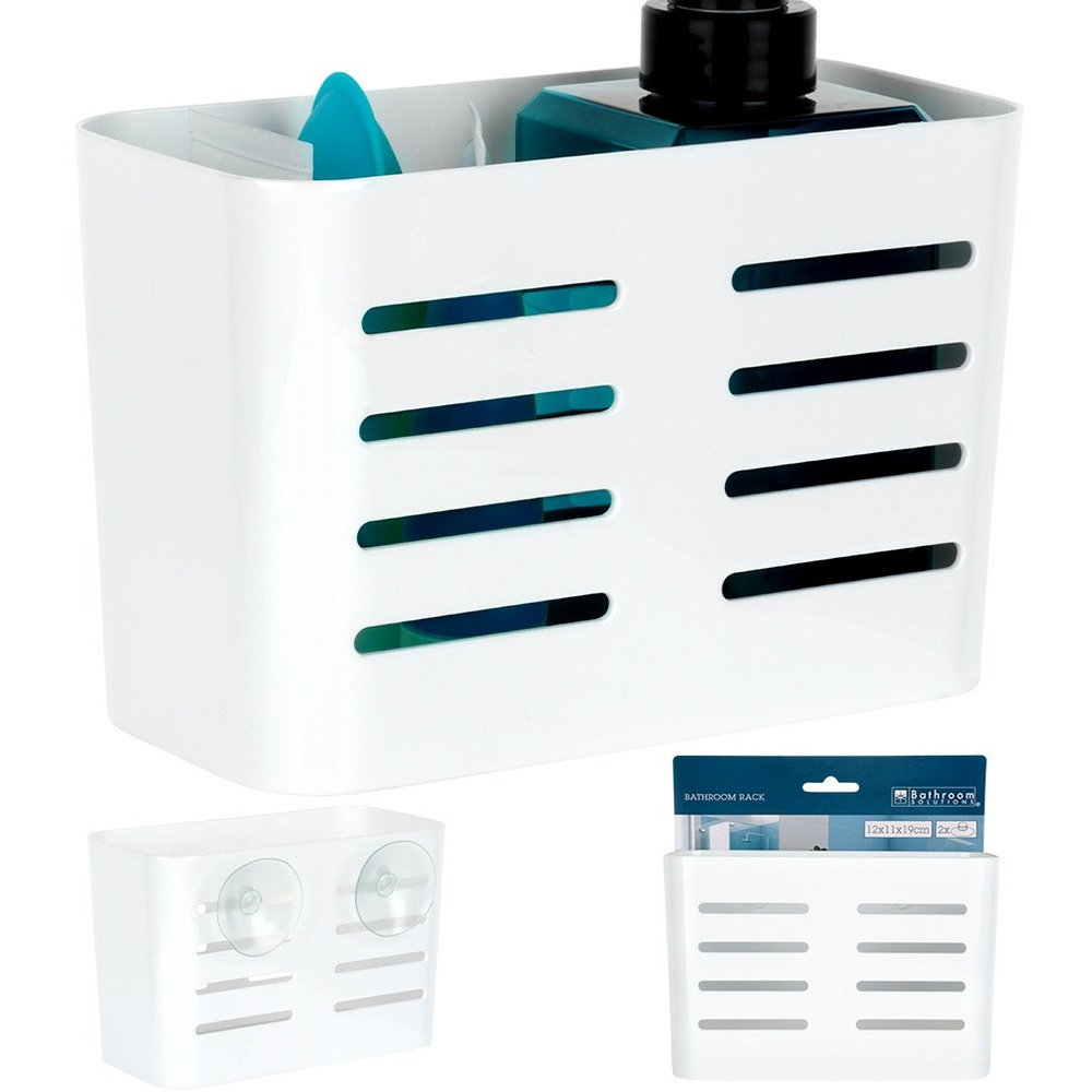 Bathroom Solutions Bathroom Solutions Półka Pod Prysznic Na Przyssawki 18,5X9x12 Cm