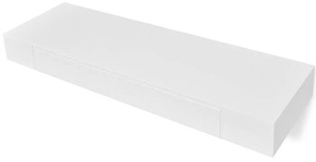 Półka ścienna ELIOR Mayer 3X, biała, 8x80x25 cm - Elior
