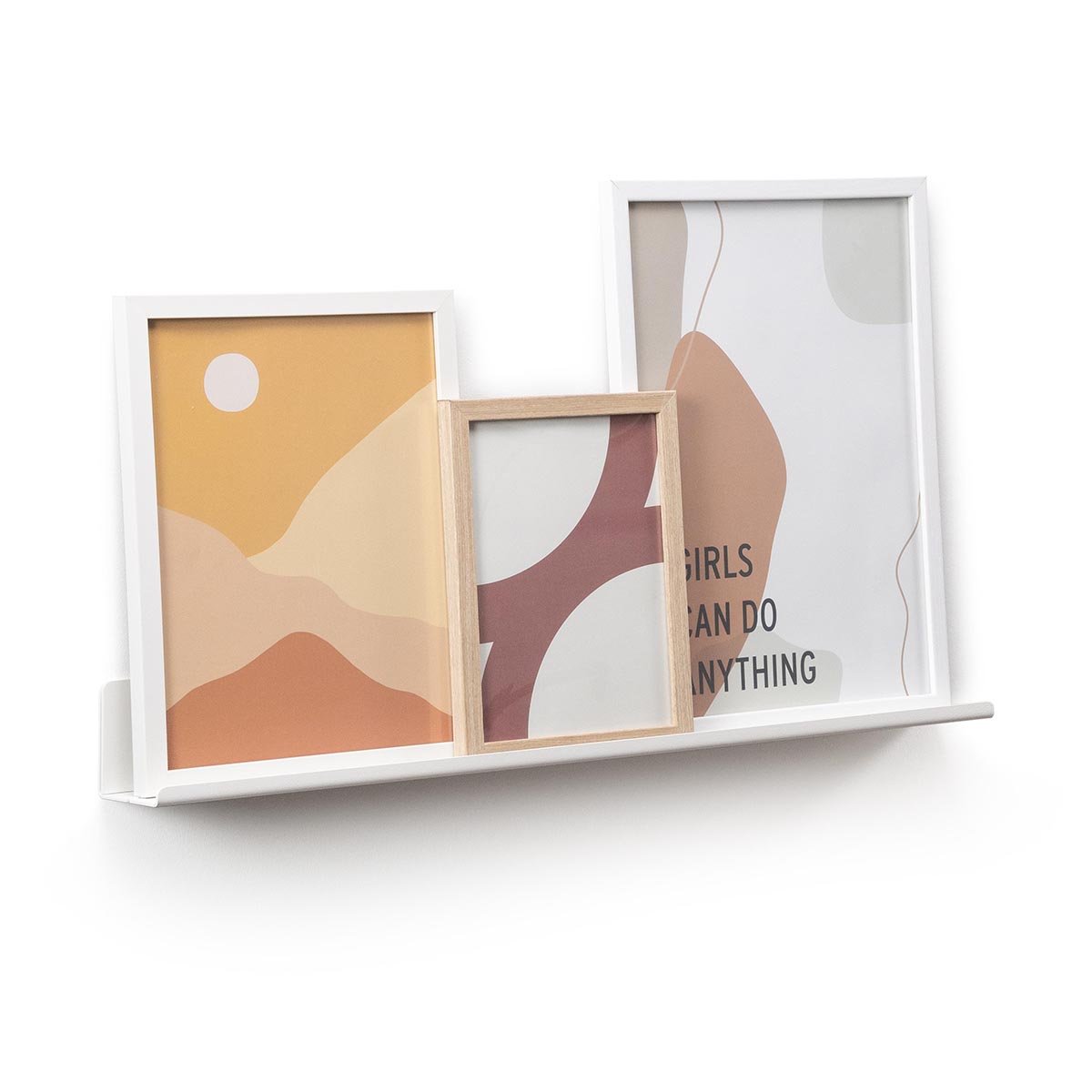 Półka ścienna na zdjęcia obrazy byde FLOD 55x6x6 cm biała / byde
