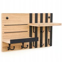 Półka ścienna - organizer na klucze - wieszak - korytarz -WoodExpert - 40cm ModernClock