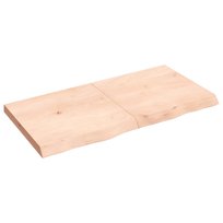 Półka ścienna rustykalna z drewna dębowego, 120x60 / AAALOE