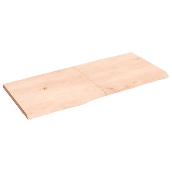 Półka ścienna rustykalna z drewna dębowego (140x60 - Zakito
