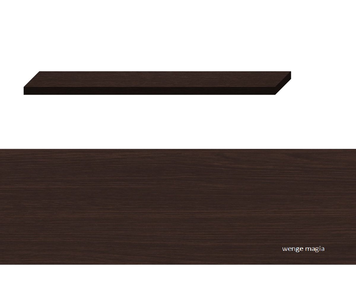 półka wisząca 50x18x3,6 Wenge Magia Niewidoczne mocowanie