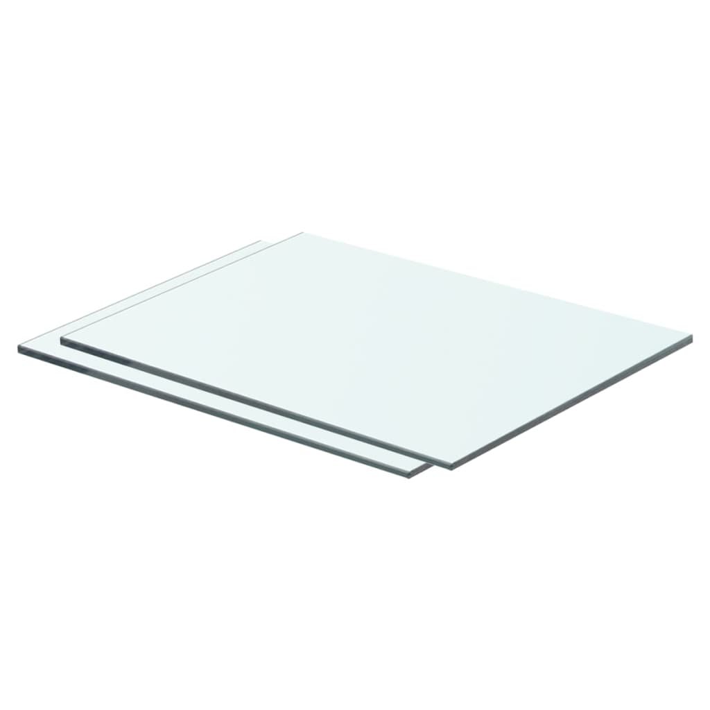 Półki ścienne VIDAXL, bezbarwne, 40x25 cm, 2 szt.