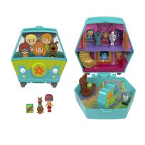 Polly Pocket x Scooby Doo, kompaktowy + mikro lalka Velma i figurka Scooby Doo, dla dzieci 4+ i fanów JKC85