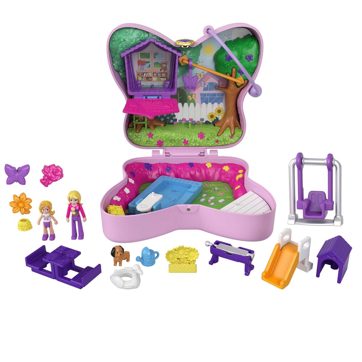 Polly Pocket Zestaw kompaktowy Biwakowa Lama 