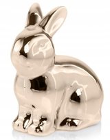 POLNIX, Zając Ceramiczny, Złoty, 9 cm