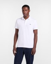 polo basic in piquet stretch biały Inna marka