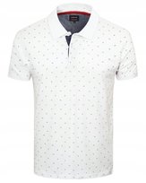 POLO Koszulka Męska BIAŁA Gruba Bawełna Elegancka K2 Pako Jeans Pako Jeans