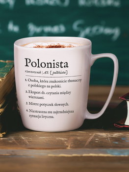 Polonista / Kubek Biały Z Uchem - Nadwyraz.com