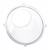 PÓŁSFERYCZNA PÓŁKA ŚCIENNA |AKRYLOWA | ŚREDNIA 24CM | PRZEZROCZYSTA