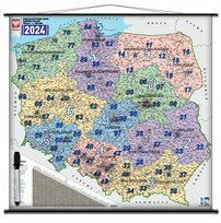 Polska. Mapa cyfry kodowe 1:600000