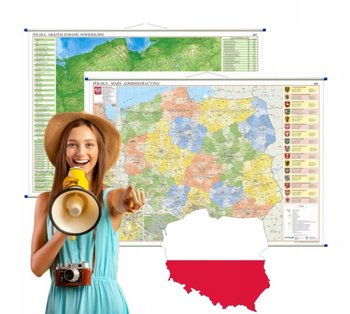 Polska mapa ścienna dwustronna fizyczno-administracyjna, ArtGlob - Artglob