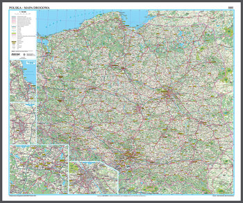 Polska mapa ścienna WYDANIE 2025 drogowa administracyjna 1:700 000 ArtGlob - Artglob