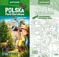 Polska Parki Narodowe - mapa + mega kolorowanka Opracowanie zbiorowe
