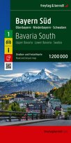 Południowa Bawaria - Górna i Dolna, Szwabia. Mapa samochodowo-turystyczna Opracowanie zbiorowe