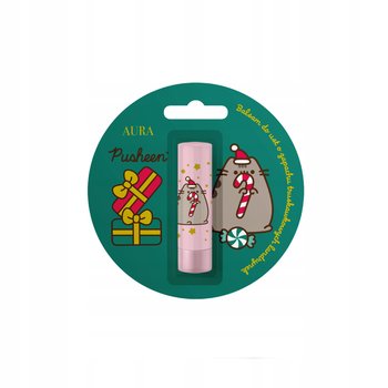 Pomadka ochronna PusheenTruskawkowe Landrynki - Nawilżająca, Świąteczna | - Aura