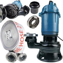 POMPA DO SZAMBA I BRUDNEJ WODY Z ROZDRABNIACZEM + WĄŻ STRAŻACKI 30 METRÓW