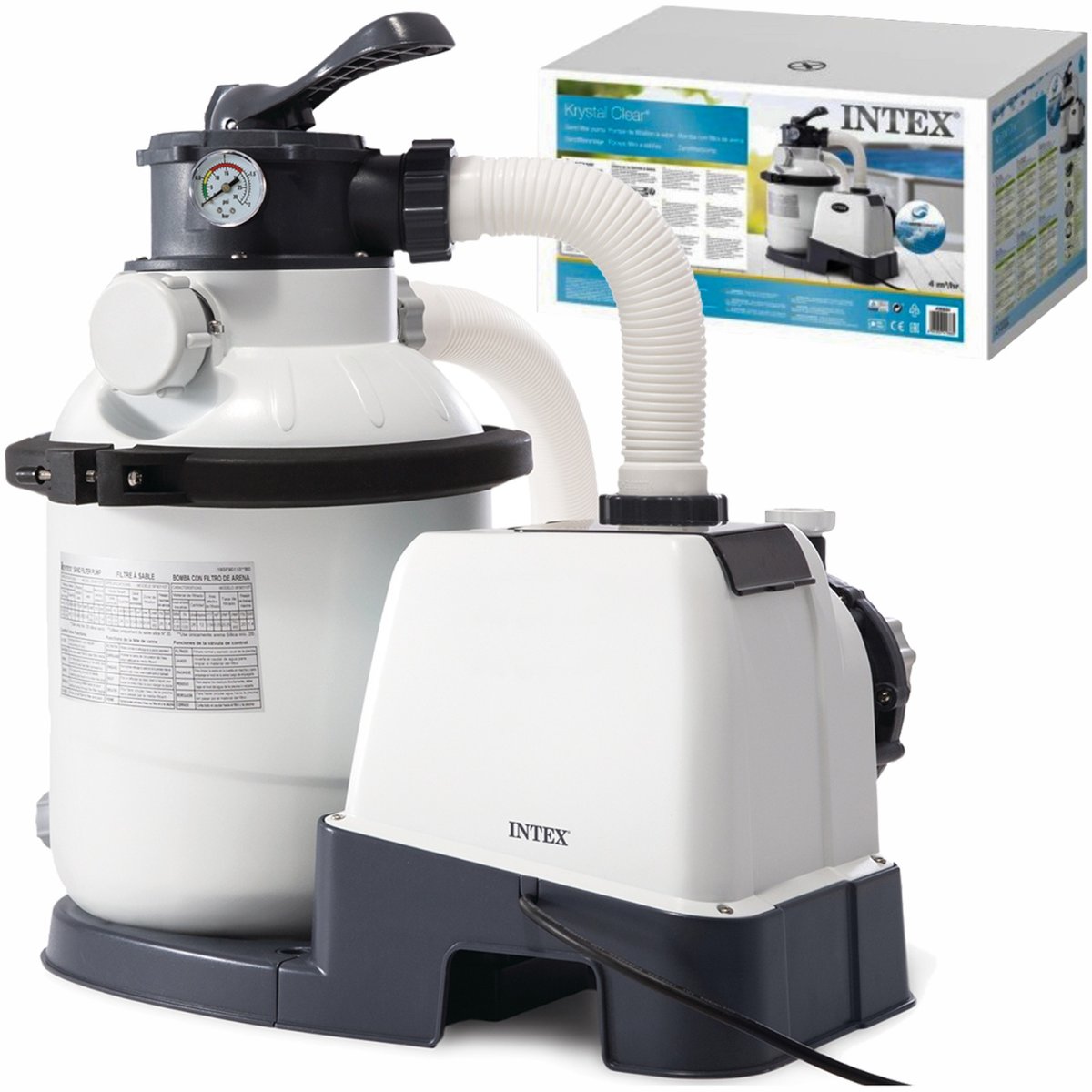 Pompa piaskowa, mega wydajna 5700 l/h, Hydro Aeration Technology, Intex 26644