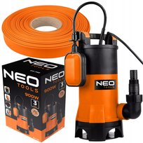 Pompa Zanurzeniowa Zatapialna do Wody Brudnej 900W + Wąż tłoczny fi 1
